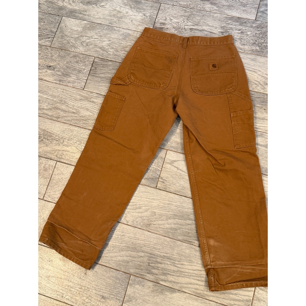 Carhartt Carpenter Pants 31x30 Mens 31 x 30 Loose Fit B11-BRN Canvas Workwear